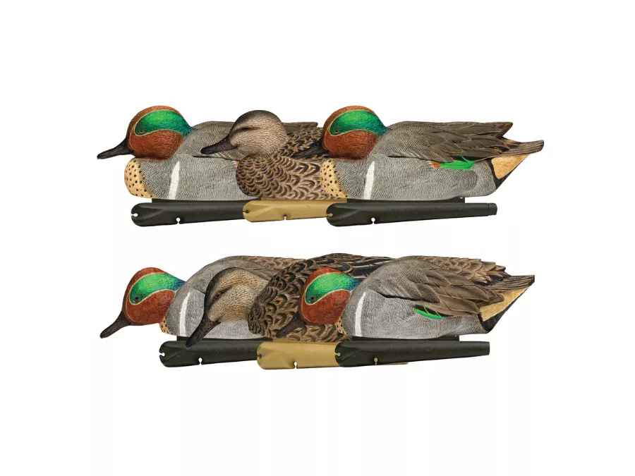 Avian-X Topflight Green-Winged Teal Floating Decoy, 6 Pack