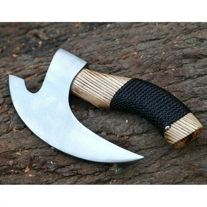 Ax Pizza Cutter – Custom Handcrafted with J2 Steel Blade and Engraved Ash Wood Handle