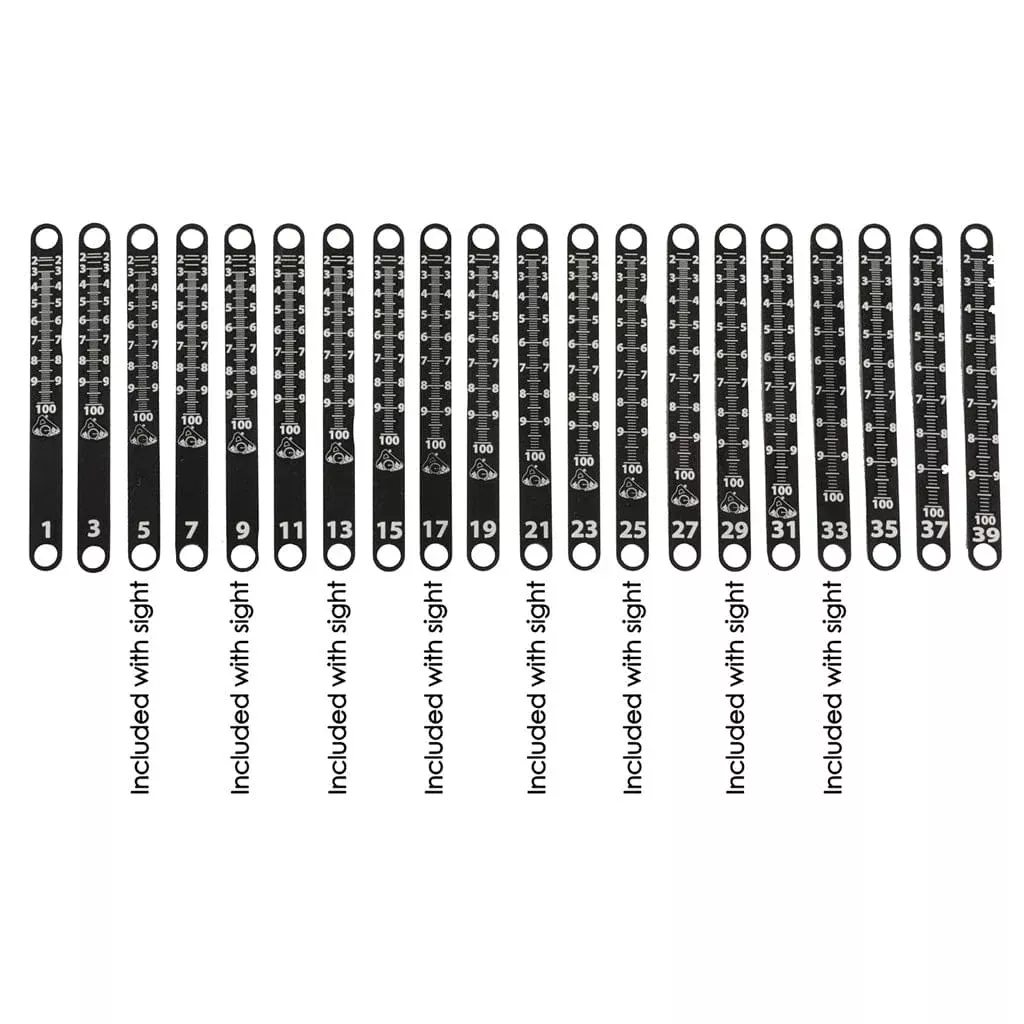 Axcel Achieve Xp Metal Sight Tape Scale #21 And #22