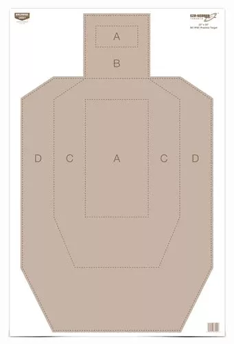B/c Target Eze-scorer 23"x35" - Ipsc Practice 5 Targets