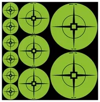 B/c Target Spots Assortment - Green 1"-60/2"-30/3"-20