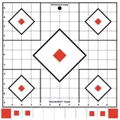 B/c Target Stick-a-bull 12" - Sight-in 5 Targets