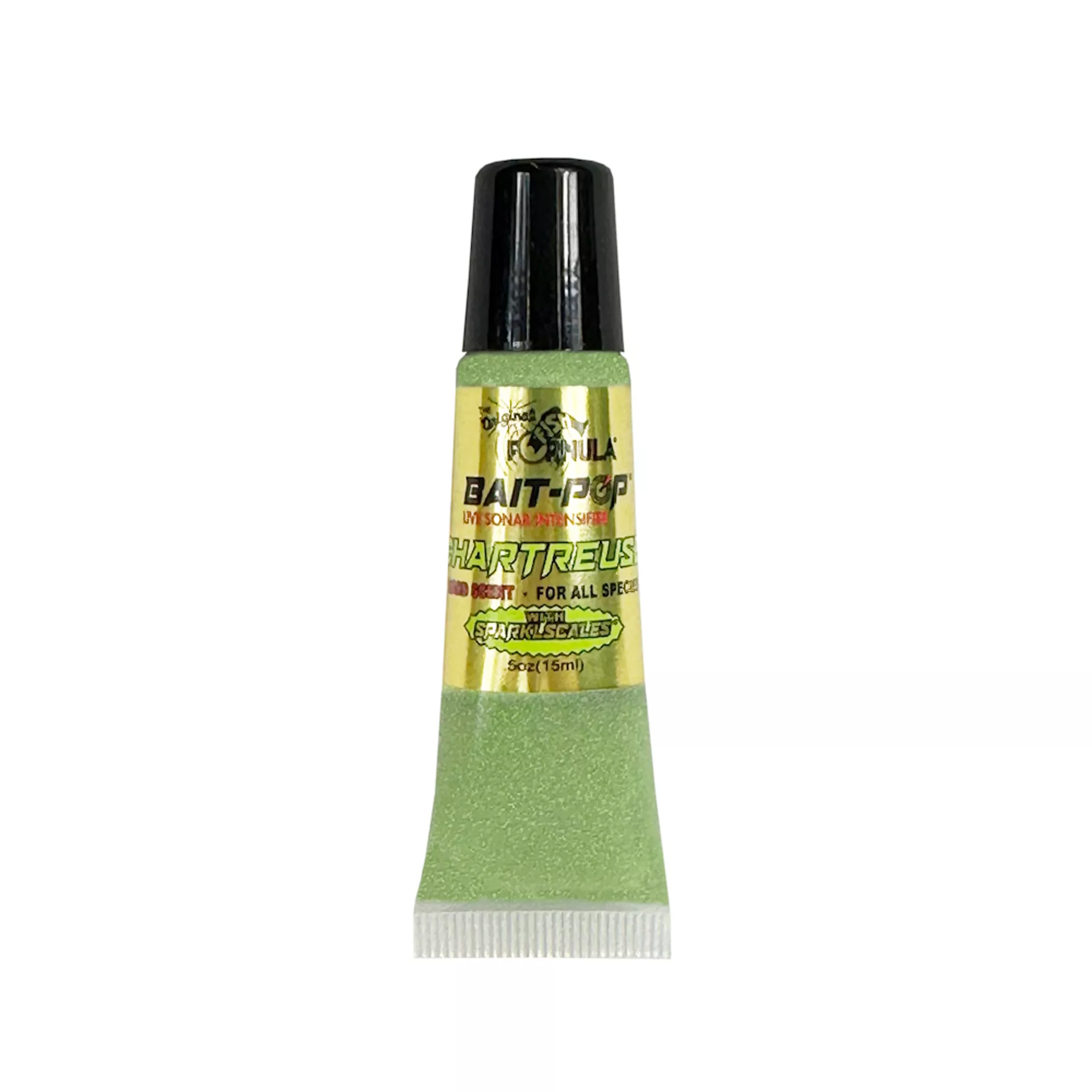 Bait Pop Chartreuse – Live Sonar Intensifier Scented Sparklscales .5oz Tube #BPB-004