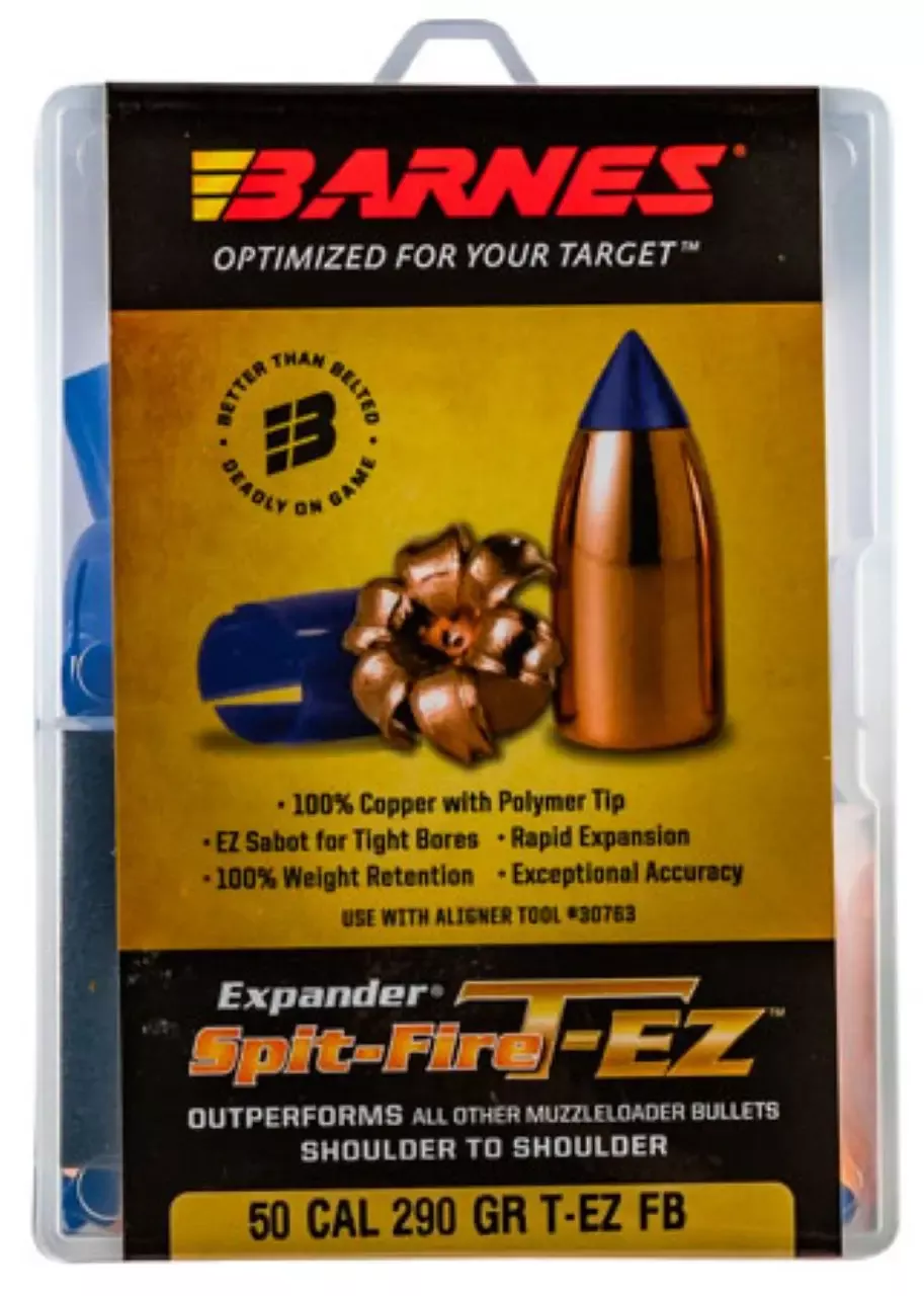 Barnes Spit-Fire T-EZ .50 Cal 290 gr Muzzleloader Bullets FB w/Sabots 15 Pack 30592