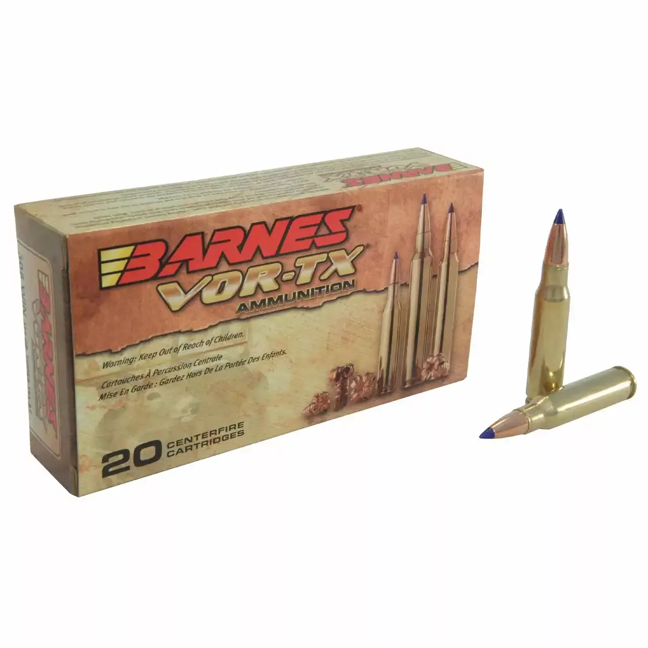 Barnes VOR-TX 308 Win 50 Gr 2900 fps TSX Boat-Tail 20/Box