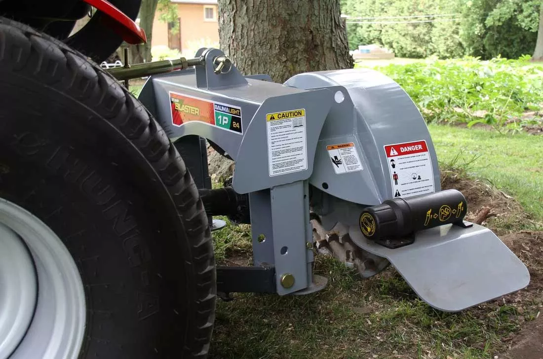 Baumalight 3-Point Hitch Stump Grinder | Model 1P24 | Rotor Size 24″ | 20 – 45 HP | For Tractors