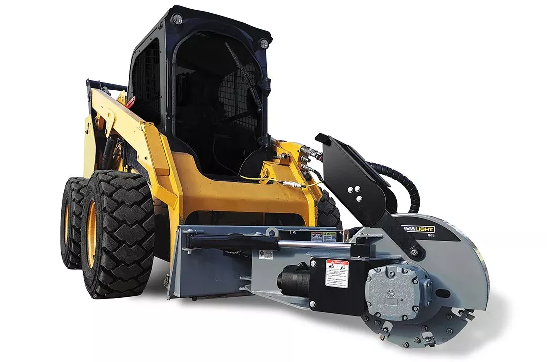 Baumalight Stump Grinder | Model S28 & S40 | Rotor Size 24″ | 15 – 60 GPM | For Skid Steers