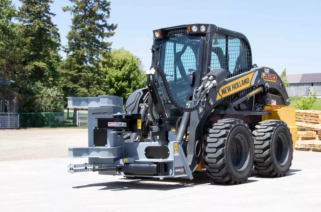 Baumalight Tree Shear With Buncher | Model ISH/ISR Series | Limb Cutting Size 10″ & 12″ | 10 – 60 GPM | For Skid Steers