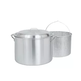 Bayou Classic 24-qt Aluminum Stockpot with Basket