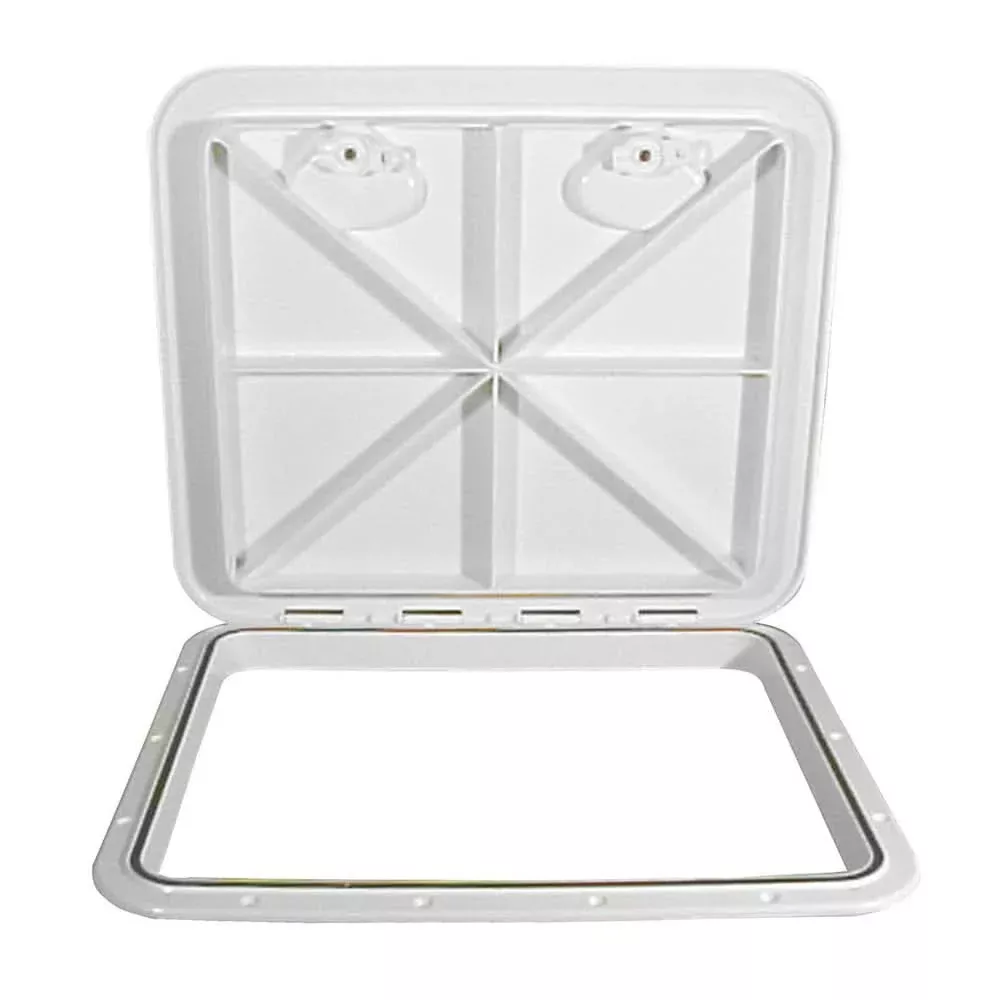 Beckson 18x21 Rectangular Hatch - White - ASA Material Acrylonitrile Styrene Acrylate - HT1821AW