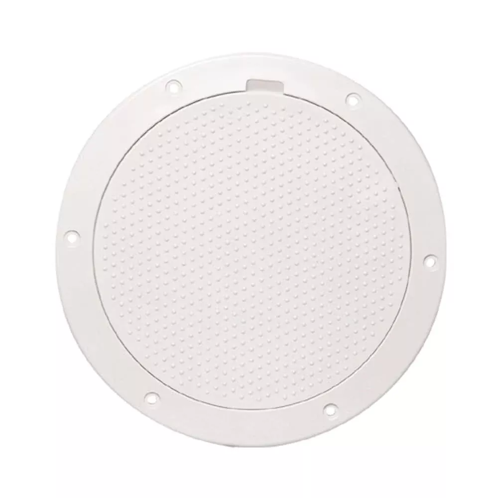 Beckson 6" Non-Skid Pry-Out Deck Plate - White - DP63-W