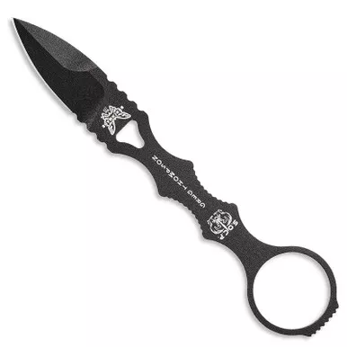 Benchmade 177BK Mini SOCP Spear-Point Dagger, Plain Edge w/ Black Sheath
