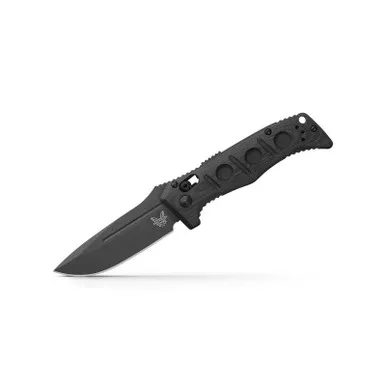 Benchmade 2730GY-1 Mini Adamas Auto Folding Knife 3.25" Cerakote Drop Point Blade, Black G10 Handle