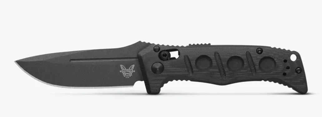 Benchmade Mini Auto Adamas Black G10 Drop-Point #2730GY-1