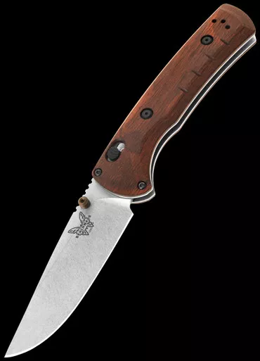 Benchmade SlipRidge Trackpoint Maple Wood Folding Knife