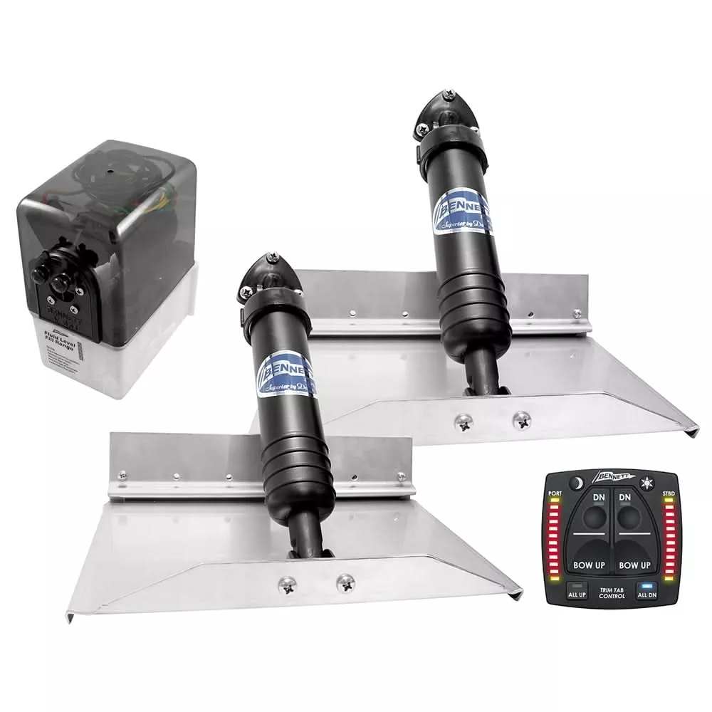 Bennett Marine 12x9 Hydraulic Trim Tab System w/One Box Indication - 129OBI