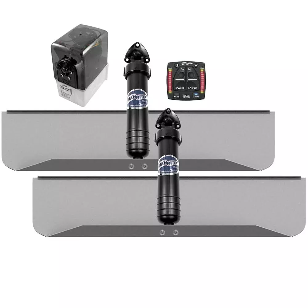 Bennett Marine 30x9 Hydraulic Trim Tab System w/One Box Indication - 309OBI