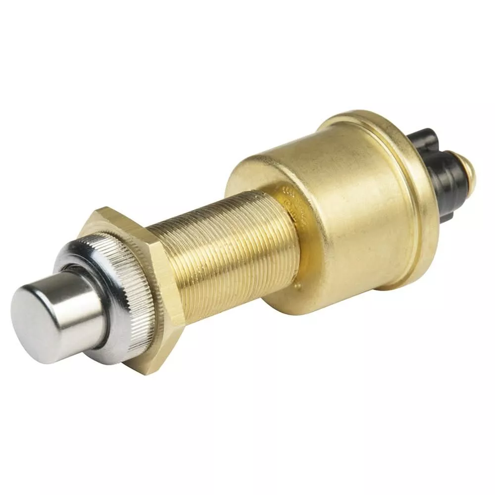BEP 2-Position SPST Heavy-Duty Push Button Switch - OFF/(ON) - 35 Amp - 1001504