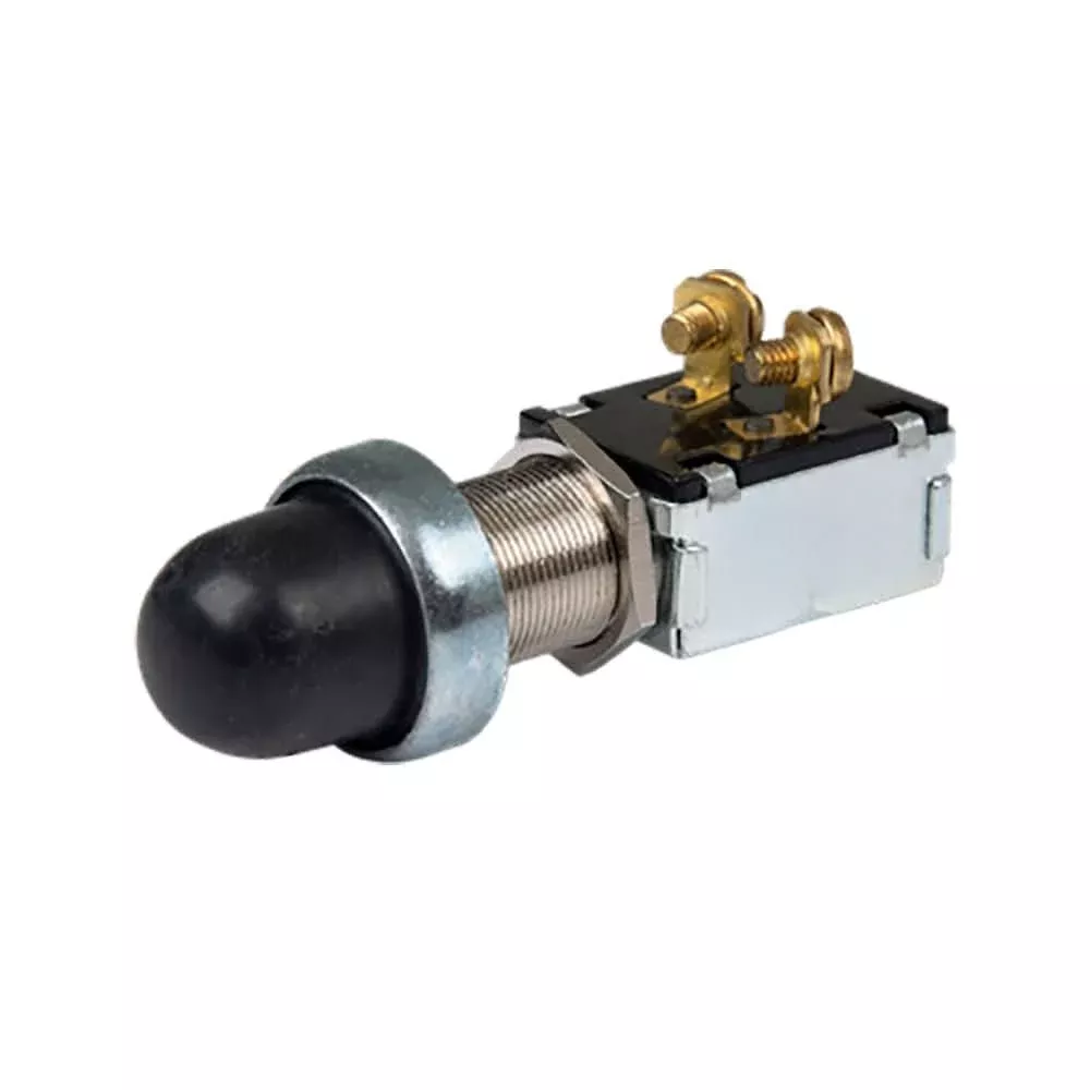 BEP 2-Position SPST Moisture Sealed Push Button Switch - OFF/(ON) - 1001503