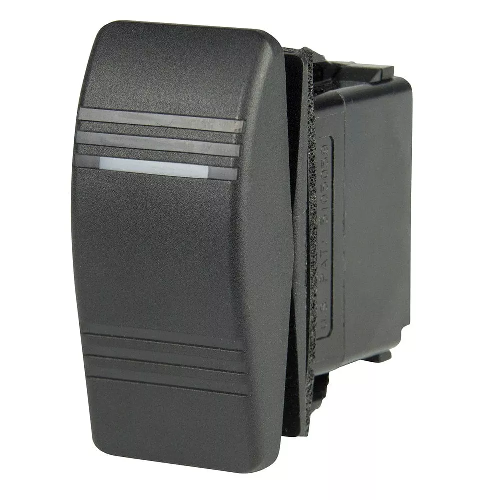 BEP DPDT Contura Switch – 1-Amber LED – ON/OFF/(ON)