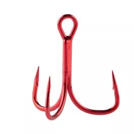 Berkley Fusion19™ Medium Shank EWG Treble Hook - Red - Size 4 - 8 Pack