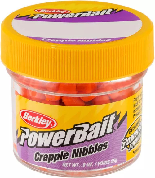 Berkley PowerBait Crappie Nibbles – Fluorescent Orange #CNFO