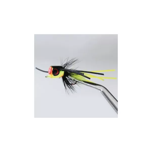 Betts Pop N’ Hot – 10lb Frog-Black-Chartreuse Fly Lure #1201-10-4