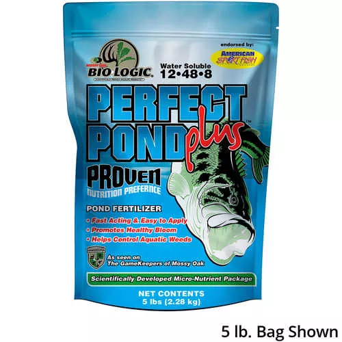 Bio Logic Perfect Pond Plus™ Pond Fertilizer | Package Size 25 lb | Formula 12‑48‑8