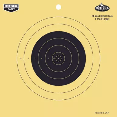Birchwood Casey BC-35815 Dirty Bird 8" 50 Yard Small Bore Reactive Target, 25 Pack