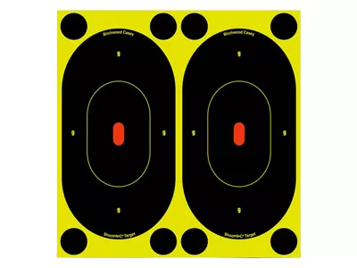 Birchwood Casey Shoot-N-C Targets, 7" Silhouette, 12 Targets + 48 Pasters