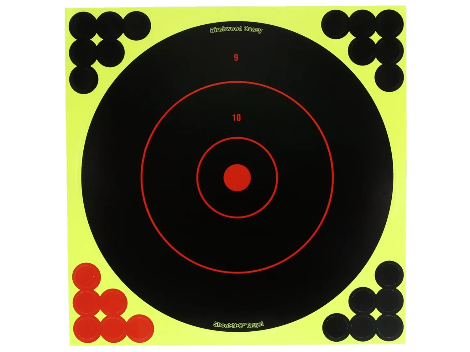 BirchwoodTarget Dispenser 12" Bullseye, Black/Red