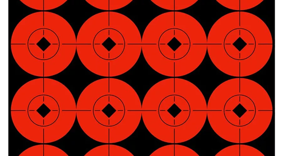 BirchwoodTarget Spots Black/Orange 1.5" Bullseye, 160