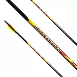 Black Eagle Arrows Spartan - Fletched 2.5" Shield Cut Q2I fusion X-II - .001 Straightness
