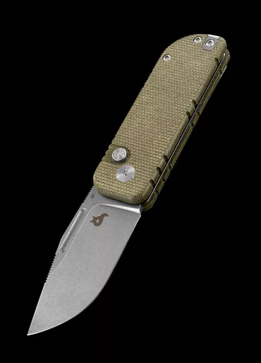 Black Fox Nu-Bowie Micarta Folding Knife