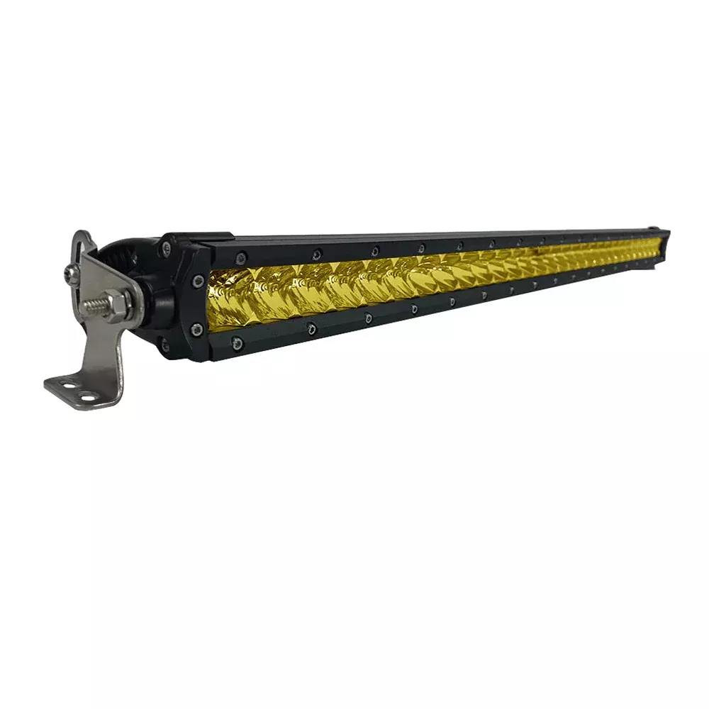 Black Oak 30″ Yellow Lens Single Row LED Light Bar – Combo Optics – Black Housing – Pro Series 3.0 [30Y-S5OS]