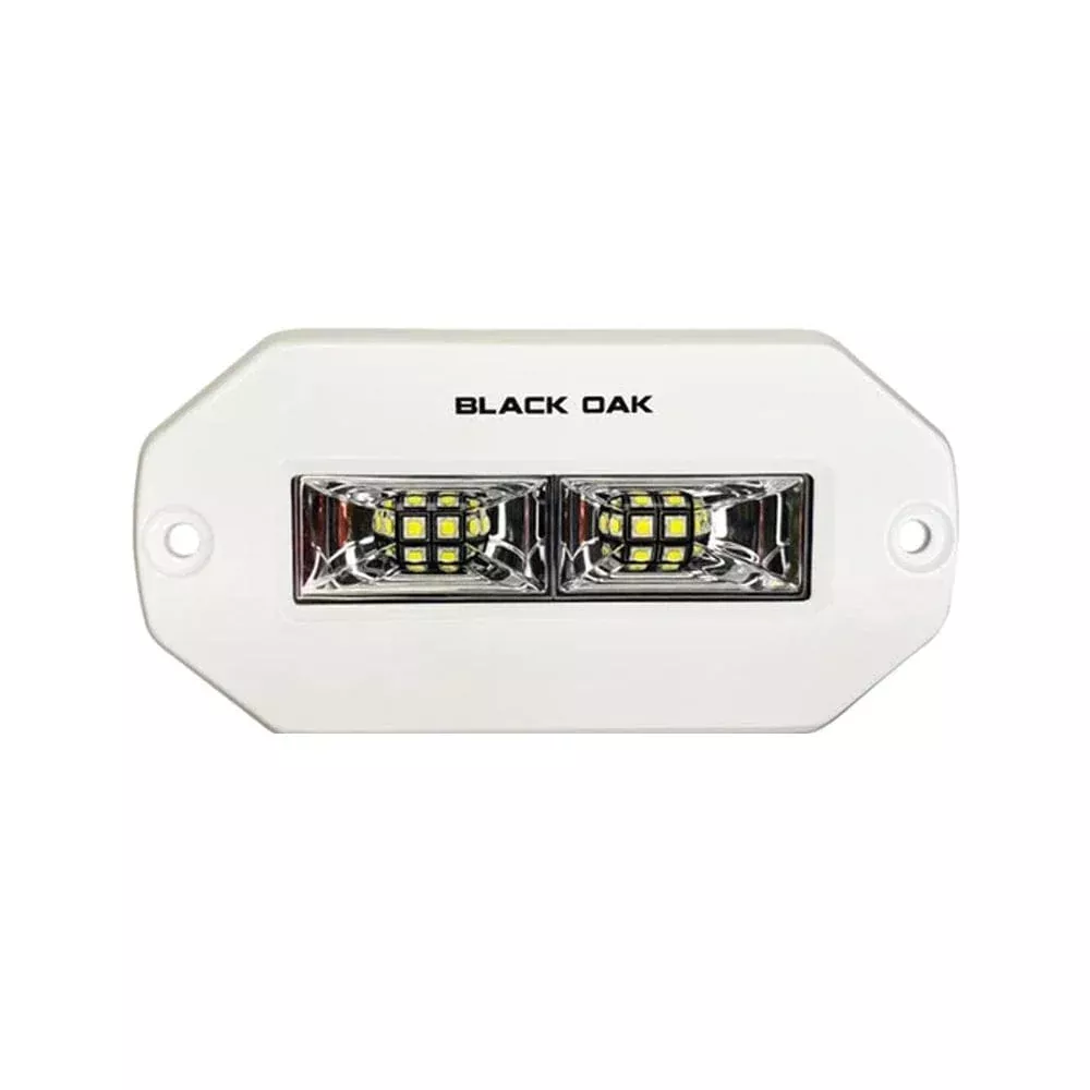 Black Oak Pro Series 4" Flush Mount Spreader Light - White Housing