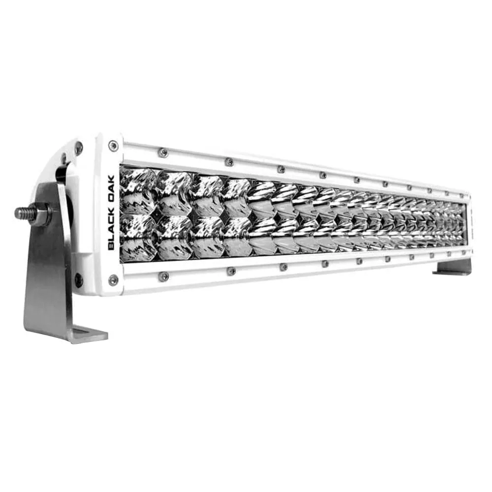 Black Oak Pro Series Curved Double Row Combo 20″ Light Bar – White