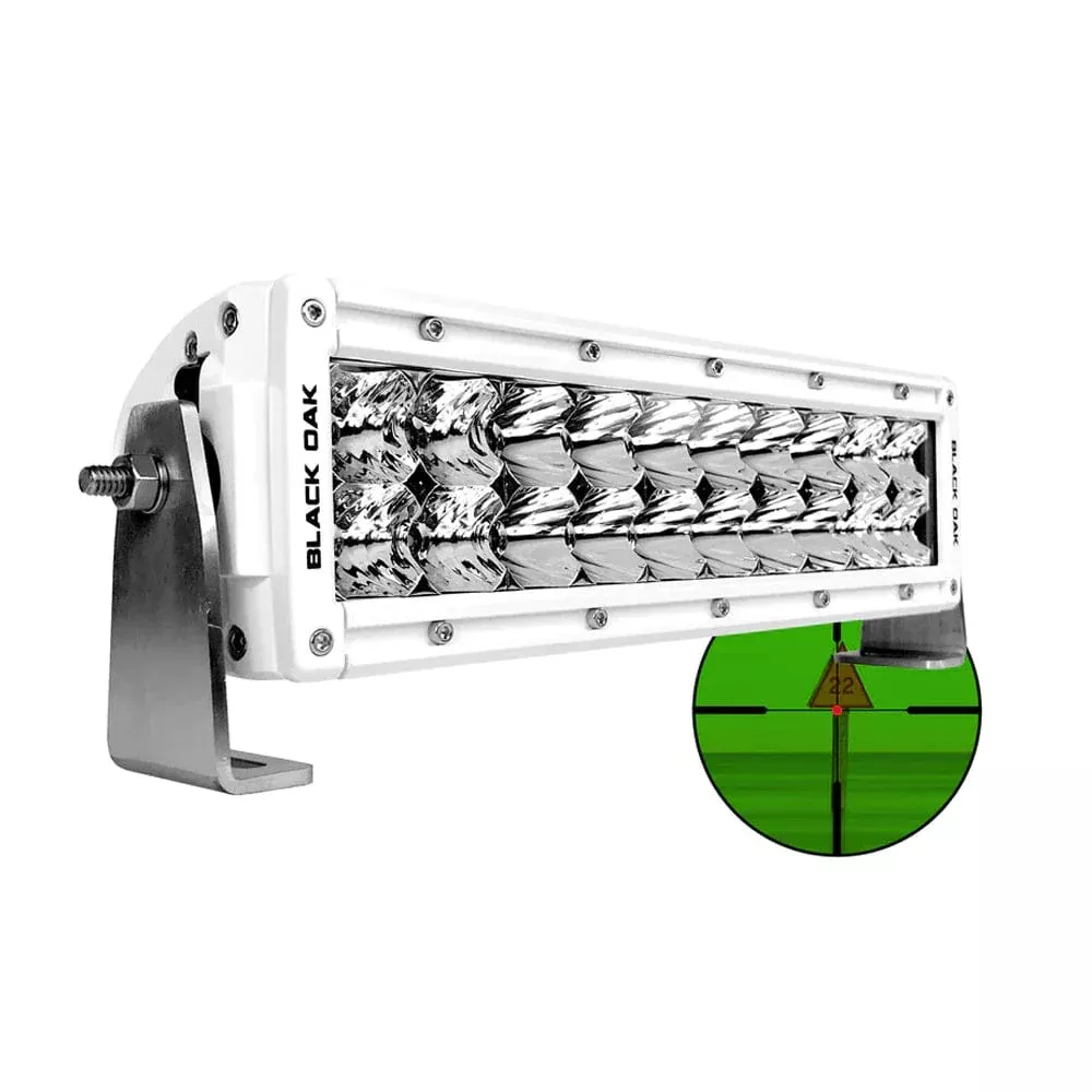 Black Oak Pro Series Double Row Combo Infrared 10″ 850nm Light Bar – White