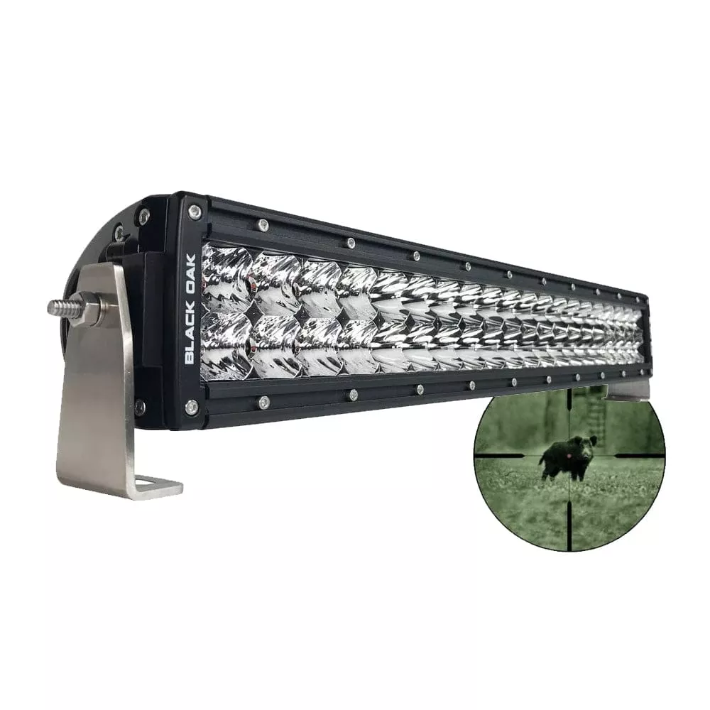 Black Oak Pro Series Double Row Combo Infrared 20″ 940nm Light Bar – Black