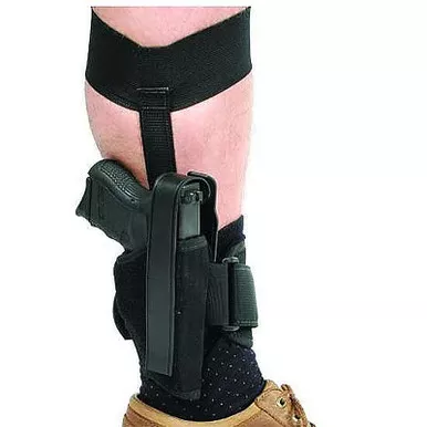 Blackhawk 40AH00BK-R Ankle Holster Black For 2" 5-Shot RH