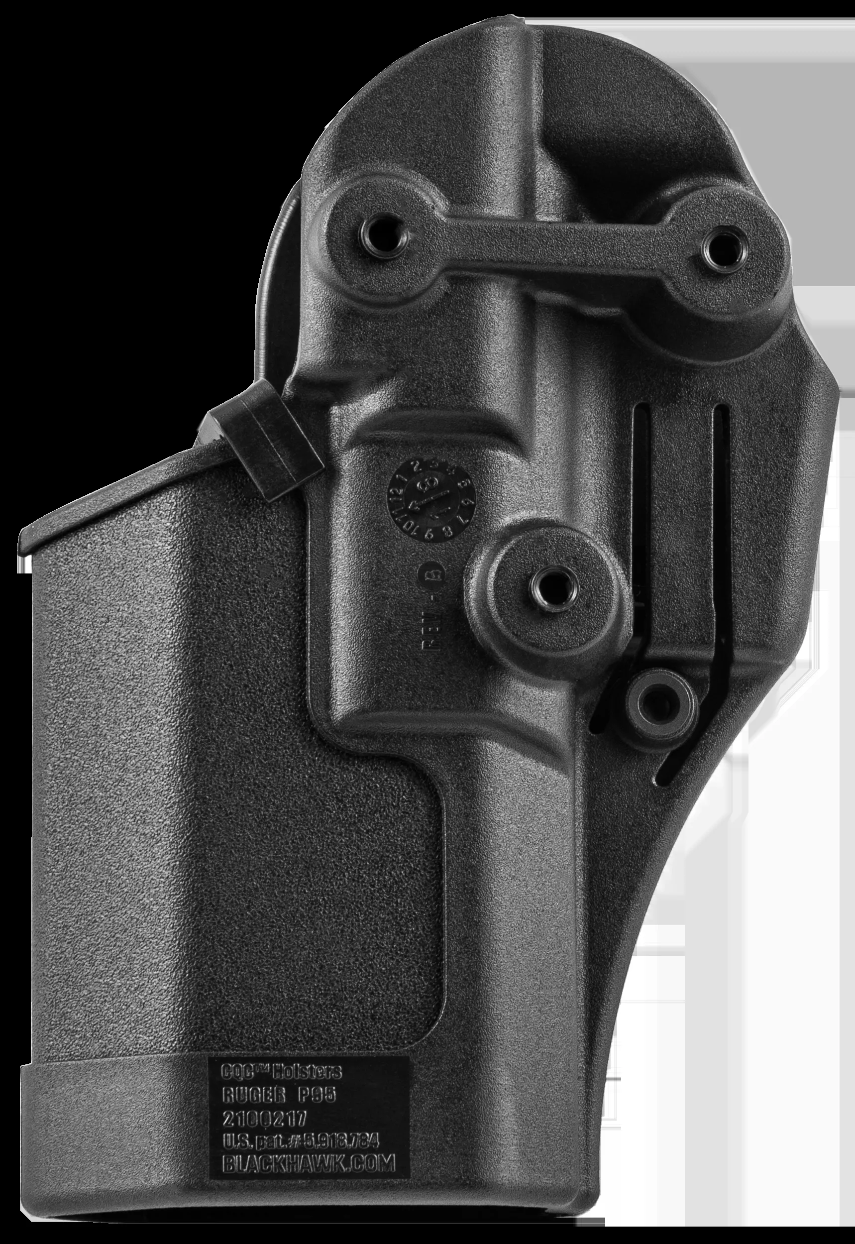 Blackhawk Serpa CQC OWB Size 12 Matte Black Polymer Belt Loop/Paddle