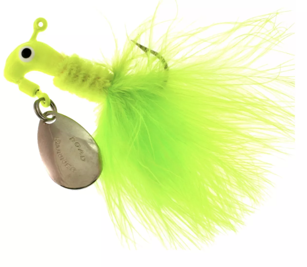 Blakemore Road Runner Marabou Jighead 1/8oz – Chartreuse #B2-1003-012