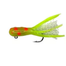 Bloop Bead Co. Tube Jig - 2 Pack - 1/16 oz. - Pickle Pounder Glow