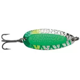 Blue Fox Pixee Spoon - 1/2 oz. - Painted Green Tiger/Green Insert