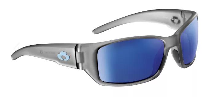 Blue Otter Polarized Sunglasses Big Creek Rime Gray-Pacific Blue Nylon #3225
