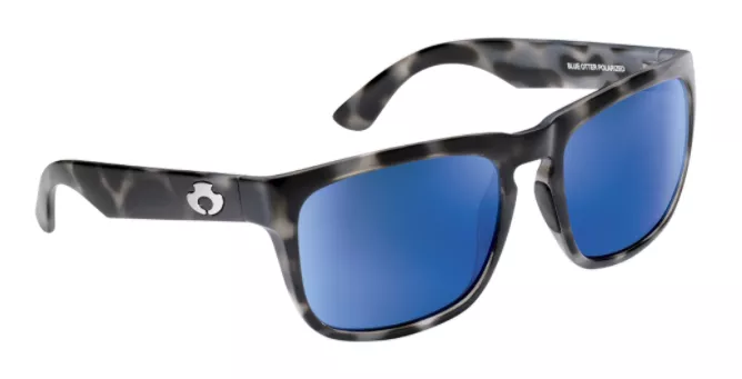 Blue Otter Polarized Sunglasses Cumberland Smoke Tortoise-Pacific Blue Nylon #3213