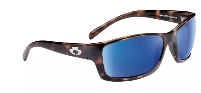 Blue Otter Polarized Sunglasses Oconee Wet Maple-Pacific Blue Nylon #3254