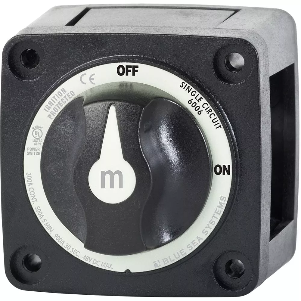 Blue Sea 6006200 Battery Switch Mini ON/OFF – Black