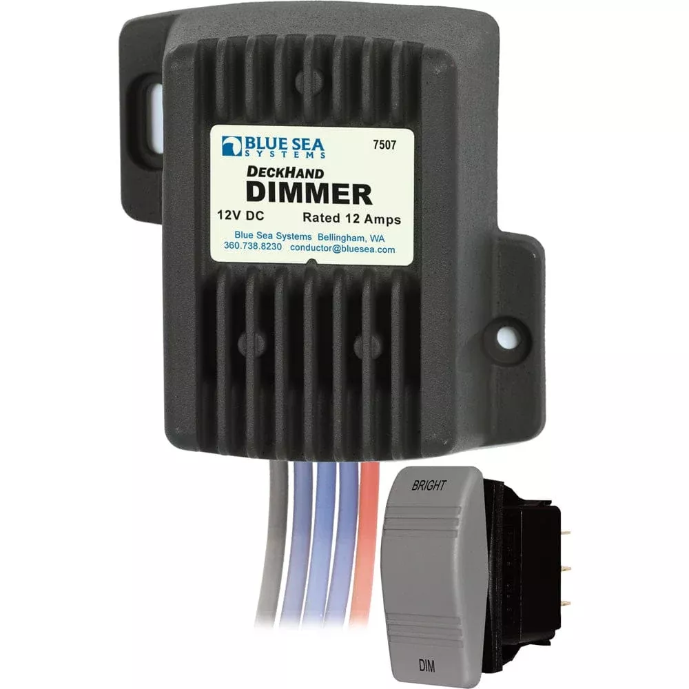 Blue Sea 7507 DeckHand Dimmer – 12 Amp/12V