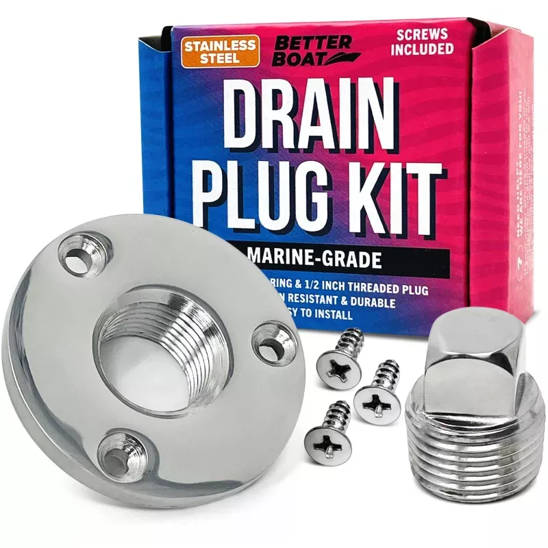 Boat Drain Plug Kit|Stainless Steel&Brass